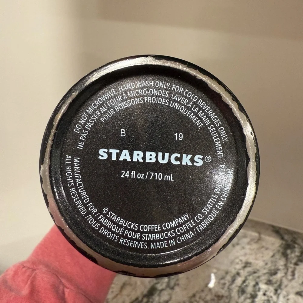 Starbucks Ombre Black/ Gray Tumbler with Straw